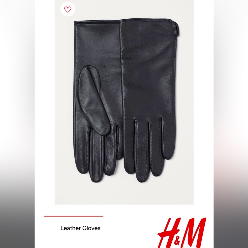 “ Like New” H&M black faux leather gloves. Women’s size small.